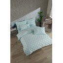 Biancheria da letto color menta in tessuto damascato per letto matrimoniale 200x200 cm Kareli – Mijolnir