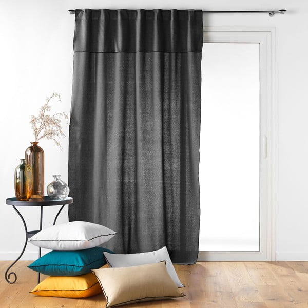Tenda antracite 140x240 cm Mistraline - douceur d'intérieur-image-3