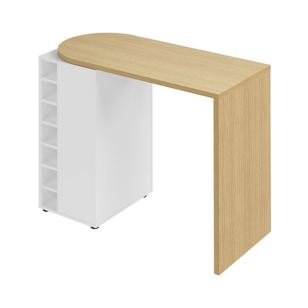 Tavolo da bar con piano in rovere 110x50 cm Roll - TemaHome-image-4