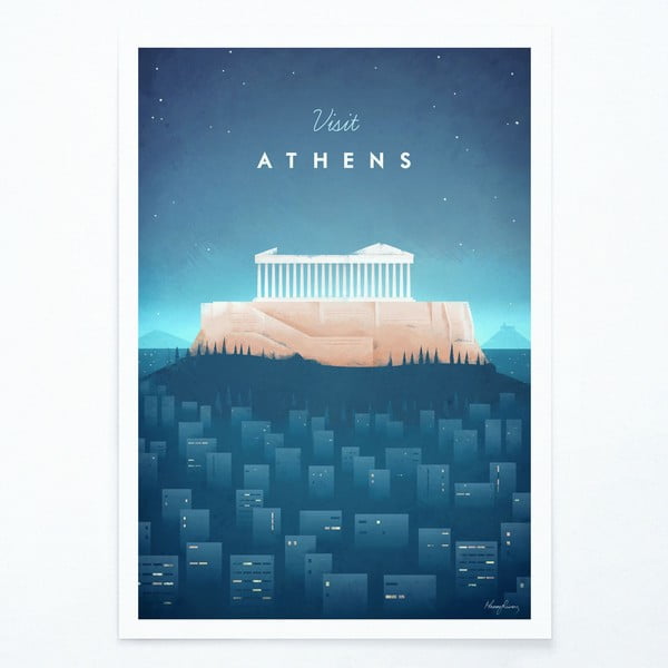 Poster , 30 x 40 cm Athens - Travelposter