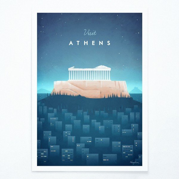 Poster , A2 Athens - Travelposter