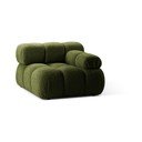 Divano modulo verde in tessuto bouclé (angolo destro) Bellis - Micadoni Home