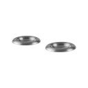 Set di piatti da dolce argentati in acciaio inox 2 pz ø 16 cm Roto – noo.ma