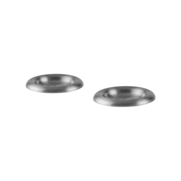 Set di piatti da dolce argentati in acciaio inox 2 pz ø 16 cm Roto – noo.ma