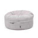 Puof a sacco grigio chiaro con rivestimento in velluto a coste Roll 105 – SLOWDOWN