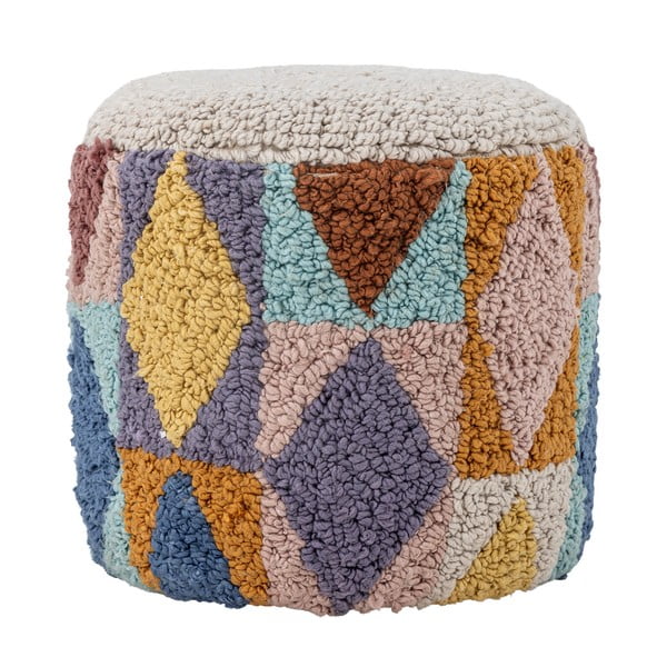 Pouf per bambini in tessuto bouclé Miaki - Bloomingville Mini