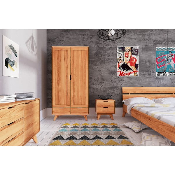 Armadio in legno di faggio 90x180 cm Greg - The Beds-image-4