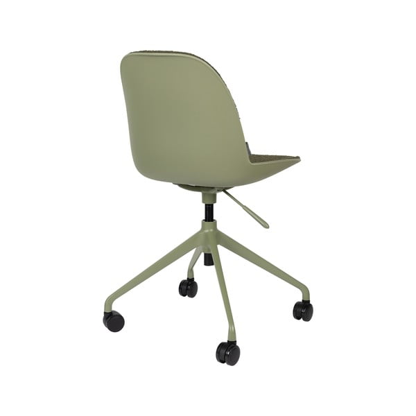 Sedia da ufficio color kaki in imbottito Albert Kuip – Zuiver-image-4