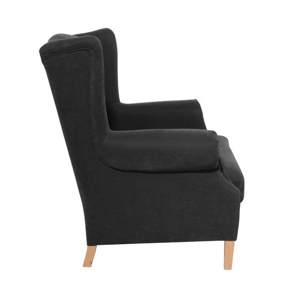 Poltrona nera Harvey Velor - Max Winzer-image-1