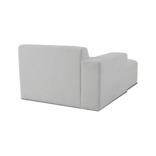 Modulo divano bianco in tessuto bouclé (angolo sinistro) Roxy - Scandic-image-3