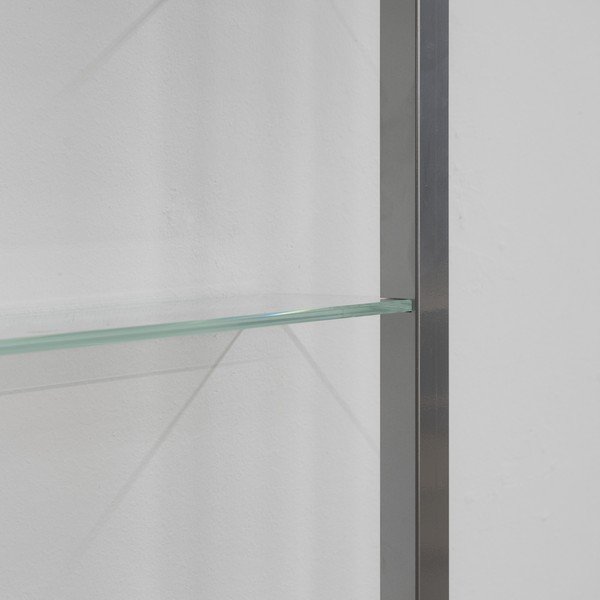 Mensola argentata in metallo con ripiani multipli 46 cm Cubic – Spinder Design-image-3