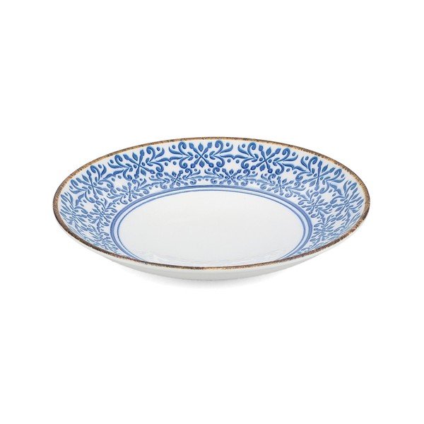 Ciotola bianca/blu in porcellana ø 25,5 cm Azul – BonBistro