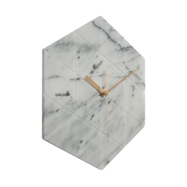 Bílé nástěnné hodiny Karlsson Hexagon-image-2