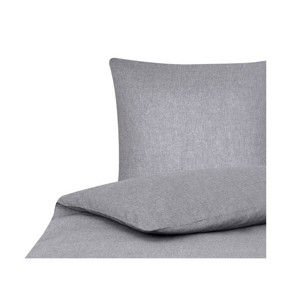 Biancheria da letto singola grigia con cashmere , 155 x 220 cm Cashmere - Westwing Collection-image-2