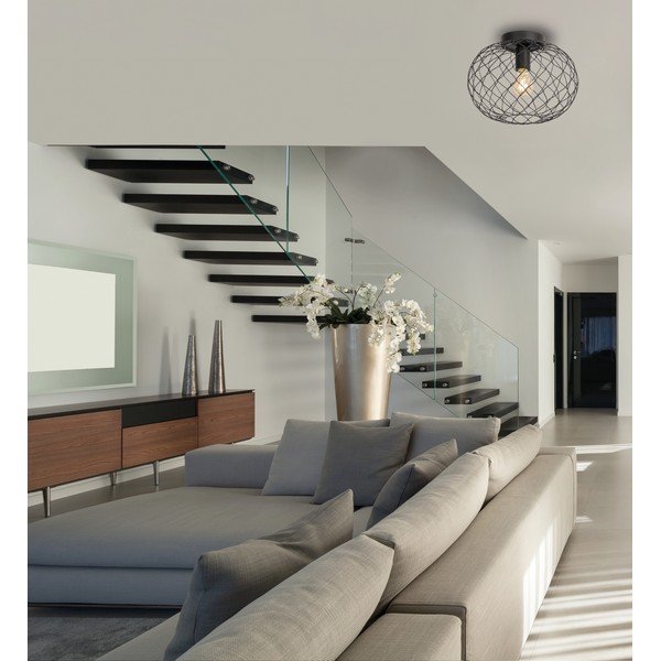Lampada da soffitto nera Justin - Fischer & Honsel-image-2