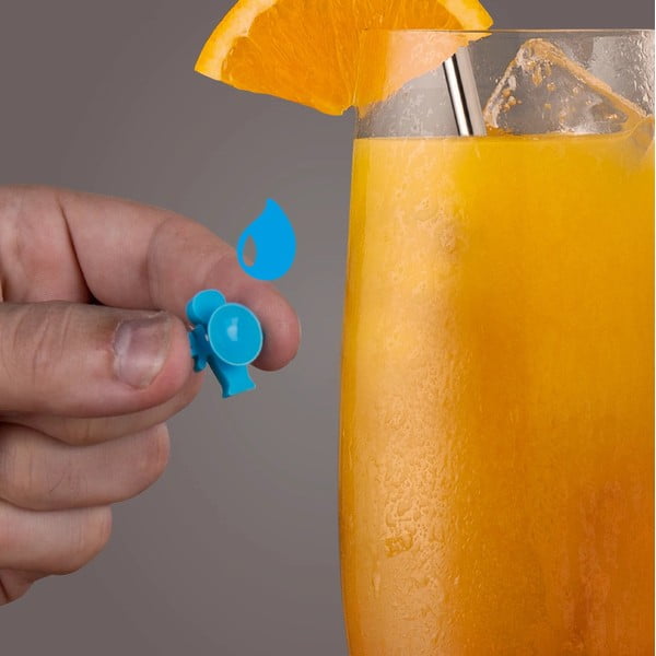 Segnabicchieri in set in silicone Paty people – VacuVin-image-2