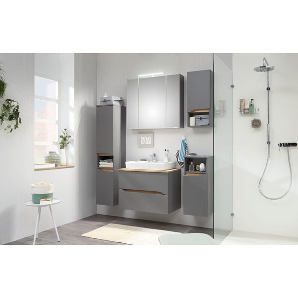 Mobile bagno basso grigio 30x72 cm Set 357 - Pelipal-image-1