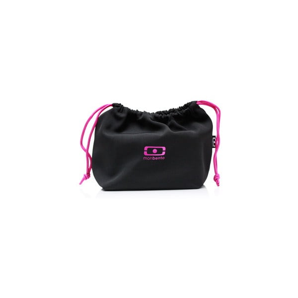 Kapsa na svačinový box Monbento Black/Fuchsia