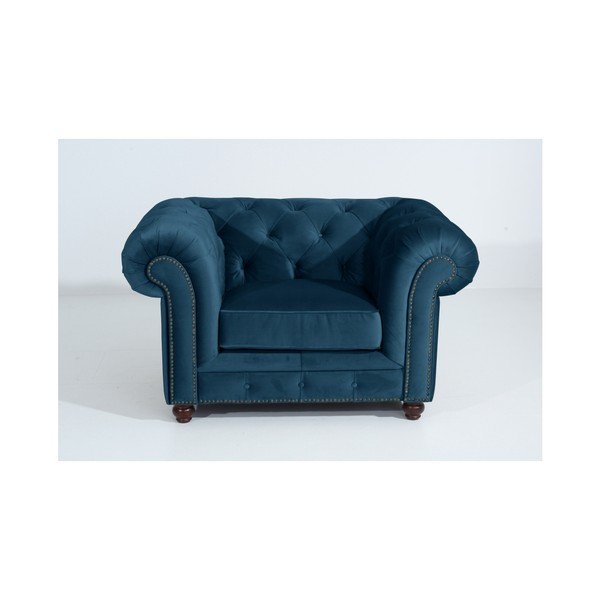 Poltrona blu Orleans Velvet - Max Winzer