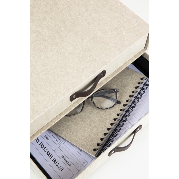 Cassettiera beige con 2 cassetti Birger - Bigso Box of Sweden-image-2