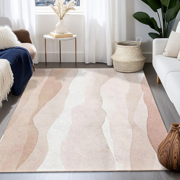 Passatoia color crema lavabile 80x200 cm Komodo Beach – Mila Home-image-4