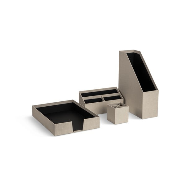 Set di organizer in cartone 4 pz Hugo Canvas Paper Laminate – Bigso