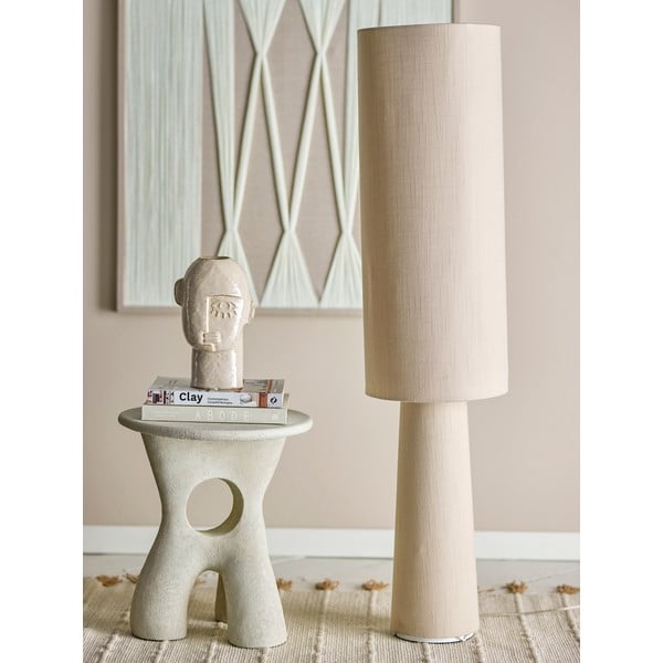 Lampada da terra in colore naturale con paralume in tessuto (altezza 120 cm) Emmie - Bloomingville-image-1
