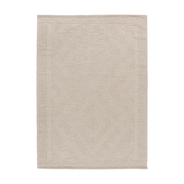 Tappeto color crema in cotone riciclato lavabile/tessuto a mano 60x90 cm Pamuk – Universal