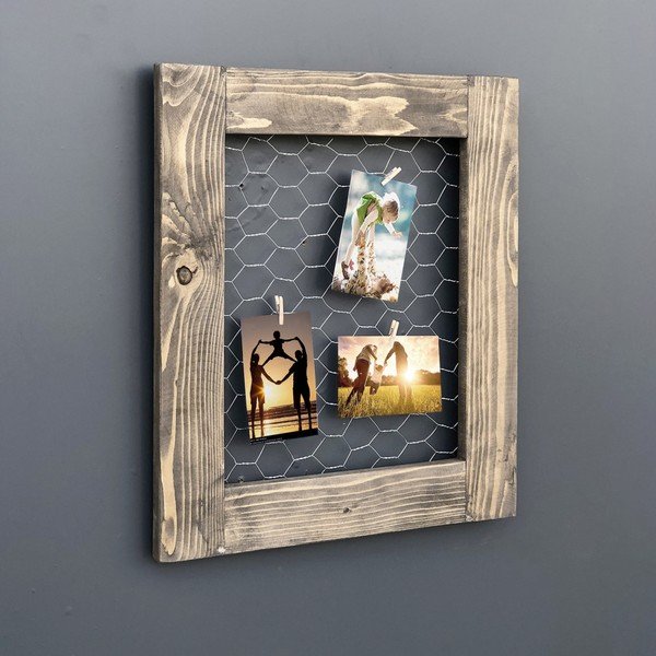 Cornice da parete in legno con pensile Memories - Evila Originals-image-1