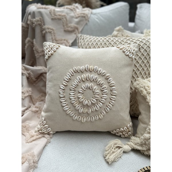 Federa decorativa in cotone 43x43 cm Seashells – Mioli Decor-image-1