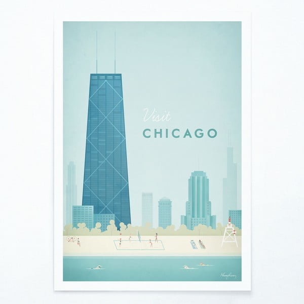 Poster , A2 Chicago - Travelposter