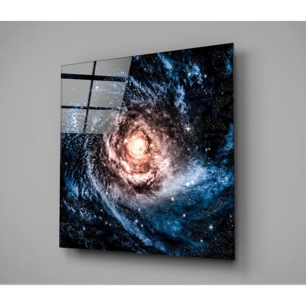 Pittura su vetro Lagoon Infinity, 40 x 40 cm Space - Insigne-image-3
