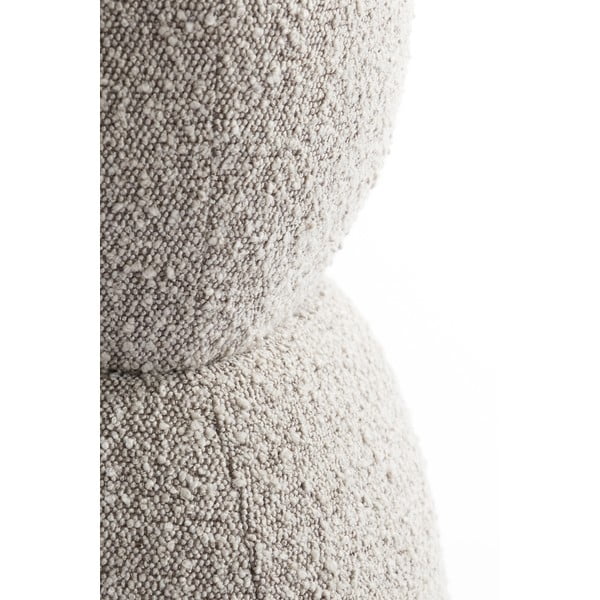 Sgabello in tessuto bouclé beige Leyla - Light & Living-image-4