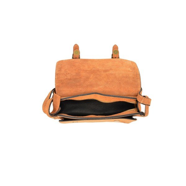 Borsa a tracolla in pelle marrone - Renata Corsi-image-3