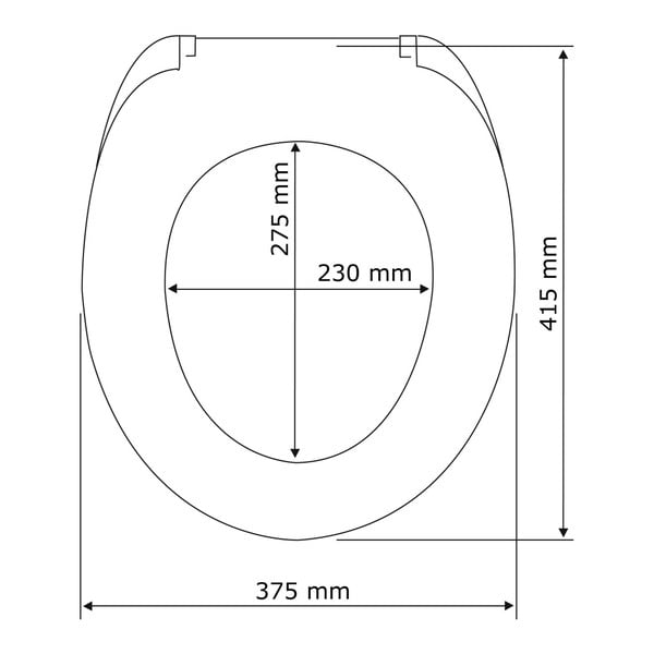 Sedile per WC con chiusura automatica 37,5 x 41,5 cm Guilty Dog - Wenko-image-4