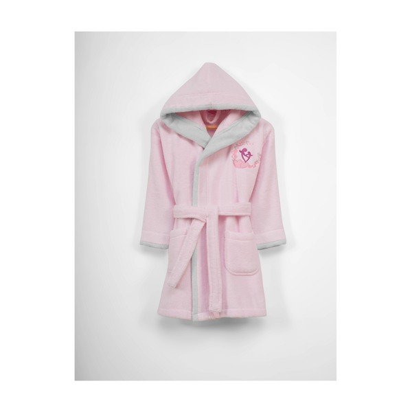 Vestaglia da bambino in cotone rosa con cappuccio Kalp, 3-6 anni - Unknown