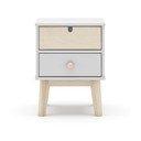 Comodino bianco per bambini Estefania - Marckeric