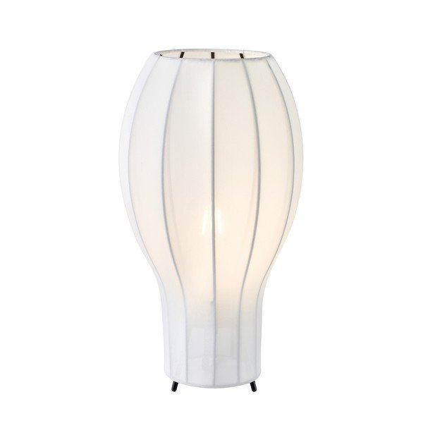 Lampada da tavolo bianca in tessuto (altezza totale 36,5 cm) Globo – Markslöjd