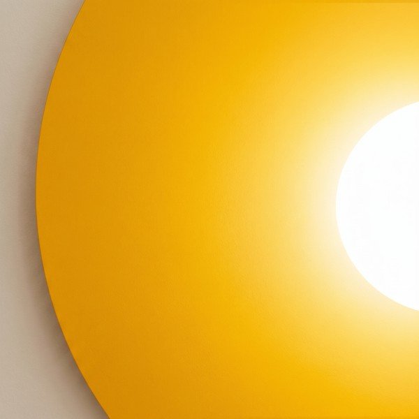 Lampada da parete gialla in metallo ø 50 cm AKE – Thoro-image-4