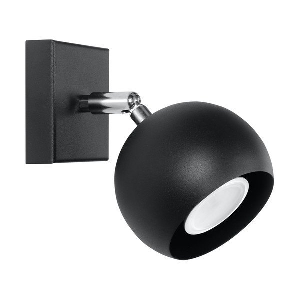 Lampada da parete nera Ollo - Sollux