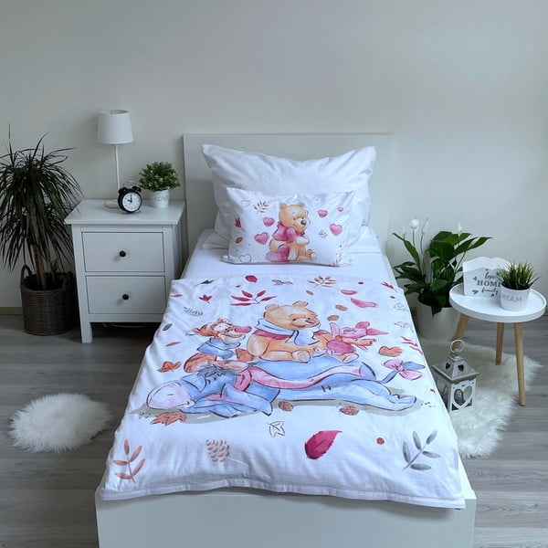 Biancheria da letto per culla in cotone 100x135 cm Winnie the Pooh - Jerry Fabrics-image-1