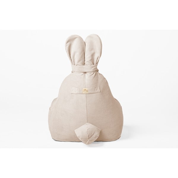 Pouf a sacco per bambini beige Funny Bunny – The Brooklyn Kids-image-4