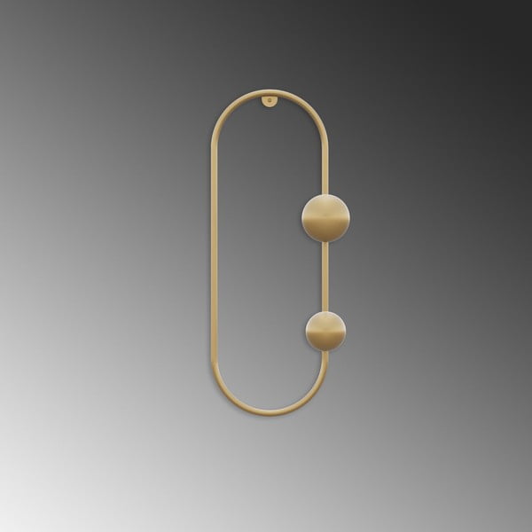 Attaccapanni da parete color oro in metallo Dama - Kalune Design-image-4