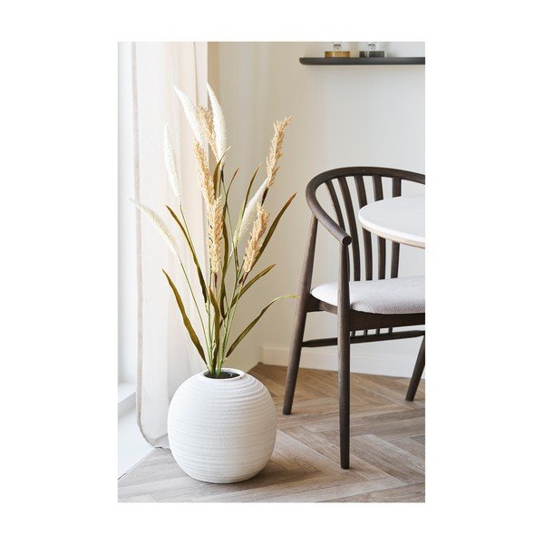 Sedia da pranzo marrone scuro in rovere massiccio con braccioli Agustin – House Nordic-image-4