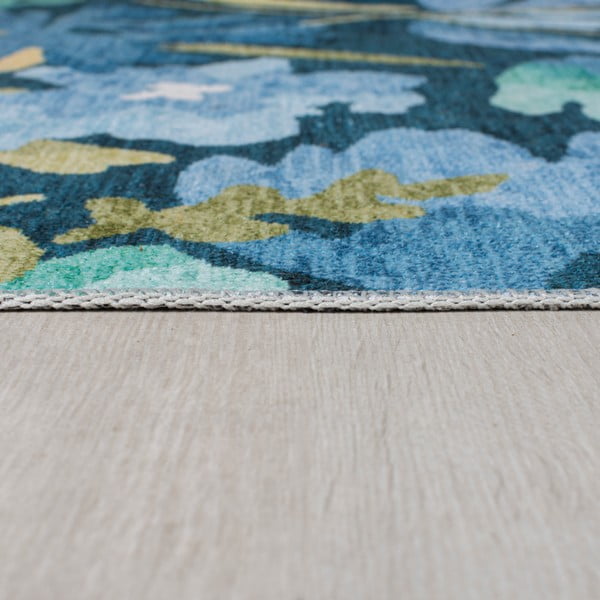 Tappeto lavabile blu 160x230 cm FOLD Alyssa - Flair Rugs-image-4