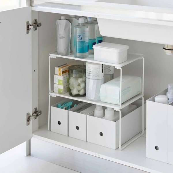 Ripiano aggiuntivo bianco in metallo 41x19 cm Tower – YAMAZAKI-image-1
