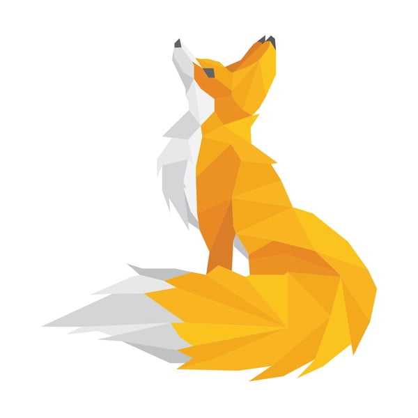 Adesivo cioè Origami Fox - Ambiance-image-2