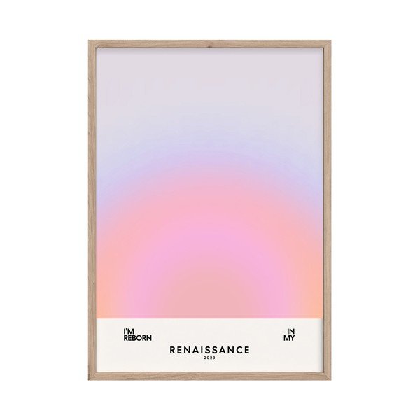 Dipinto stampato con cornice inclusa 50x70 cm Soft Nuances – Styler