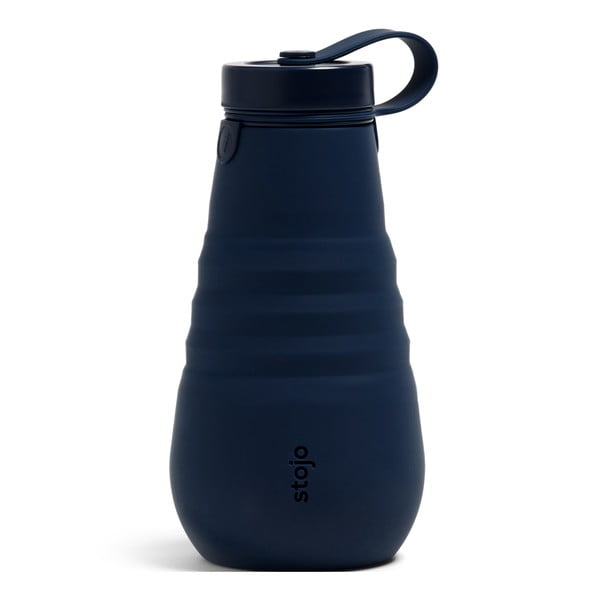 Bottiglia pieghevole blu Bottiglia Denim, 590 ml Tribeca - Stojo