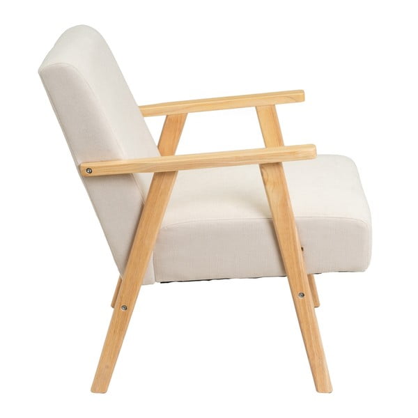 Poltrona bianca con rivestimento in ciniglia Vintage – Casa Selección-image-3